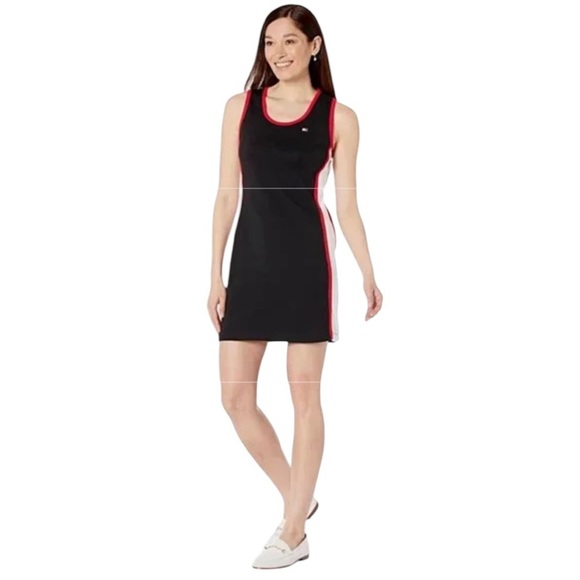 Tommy Hilfiger Colorblock Sleeveless Cotton Tank Dress - Picture 1 of 12
